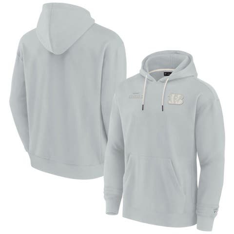 Unisex Fanatics Signature Gray Cincinnati Bengals Elements Super Soft Fleece Pullover Hoodie