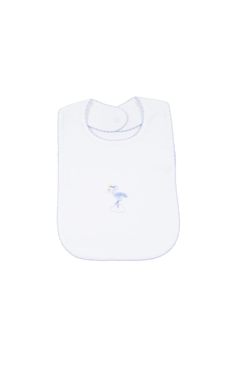 Cuclie Just Delivered Bib, Main, color, White & Blue