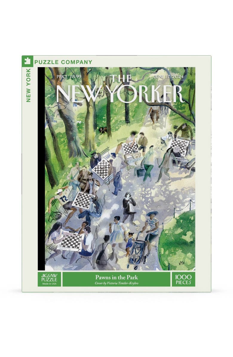 NEW YORK PUZZLE COMPANY Pawns in the Park 1000 Piece Puzzle, Main, color, NO COLOR
