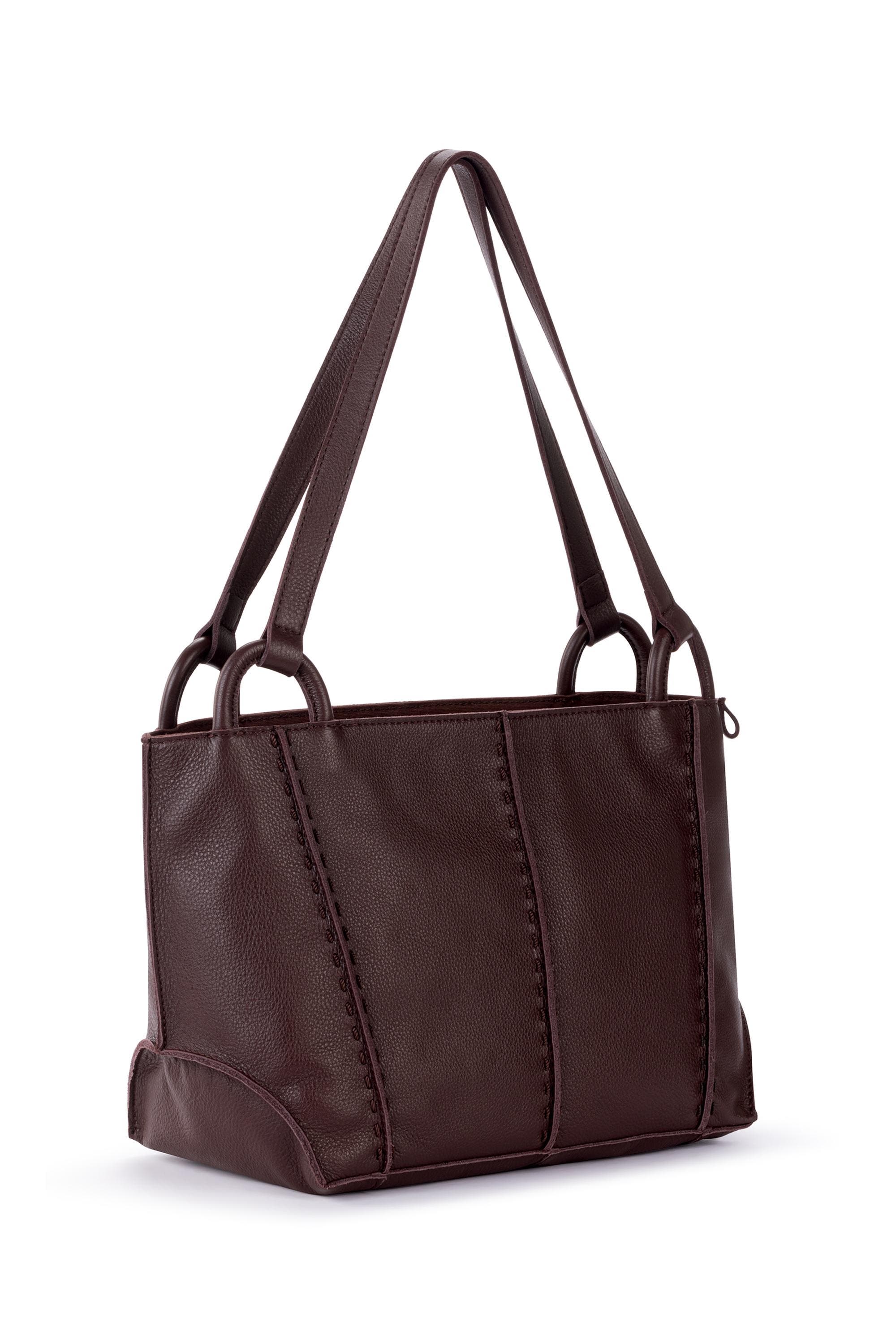 Los Feliz Satchel, Alternate, color, Mahogany