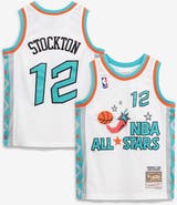 Mitchell & Ness Youth Mitchell & Ness John Stockton White 1996 NBA All-Star Game Hardwood Classics Swingman Jersey