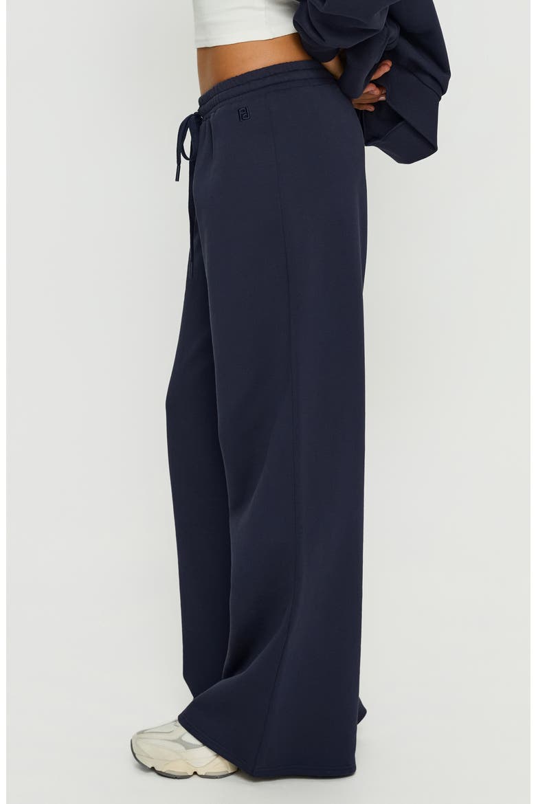 Summits Mid Rise Flare Track Pants, Alternate, color, NAVY