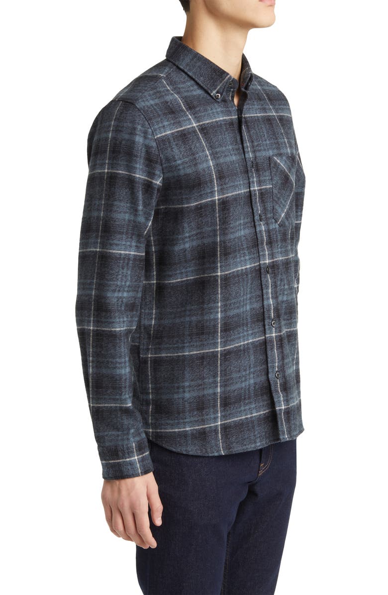 BOSS Ermann Check Flannel Button-Down Shirt, Alternate, color, 