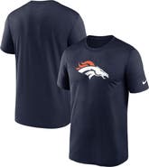 Nike Men's Nike  Navy Denver Broncos Legend Logo Performance T-Shirt