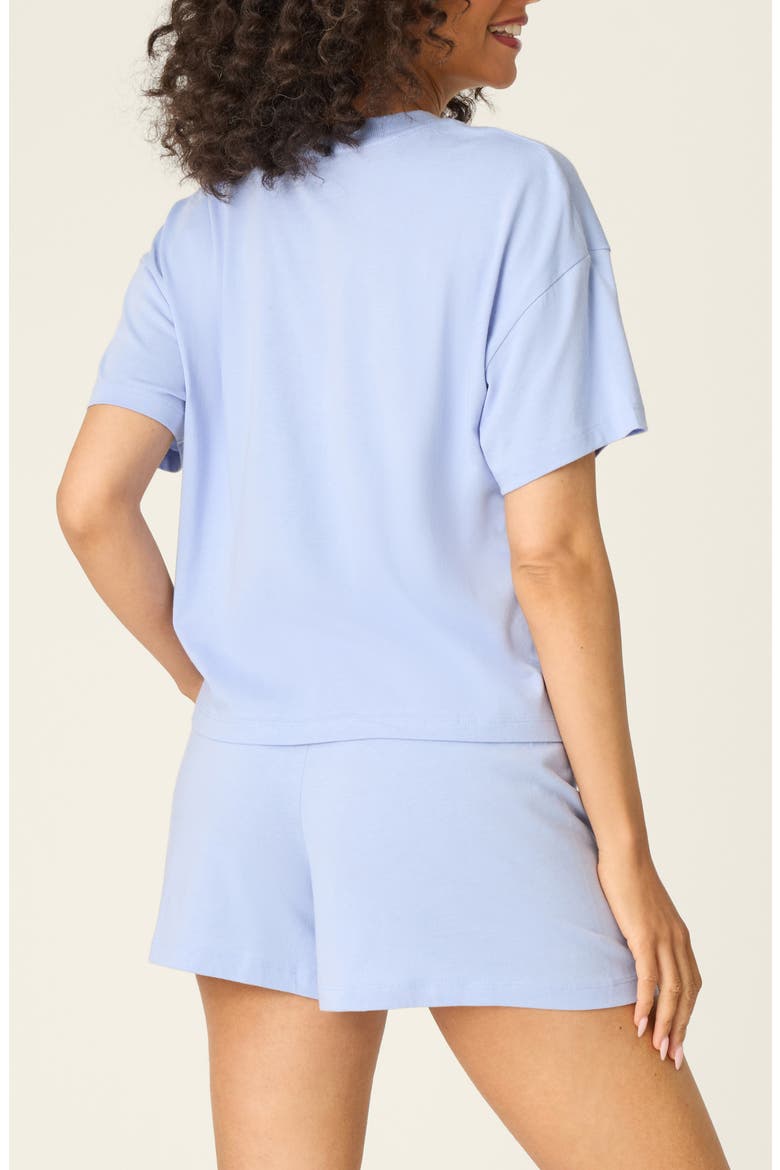 Softee Short Pajamas, Alternate, color, CORNFLOWER