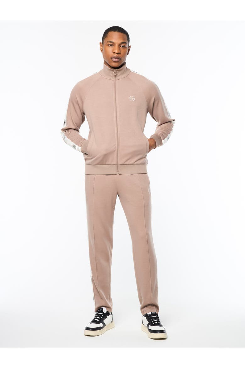 Bussola Track Jacket, Alternate, color, TAUPE GREY