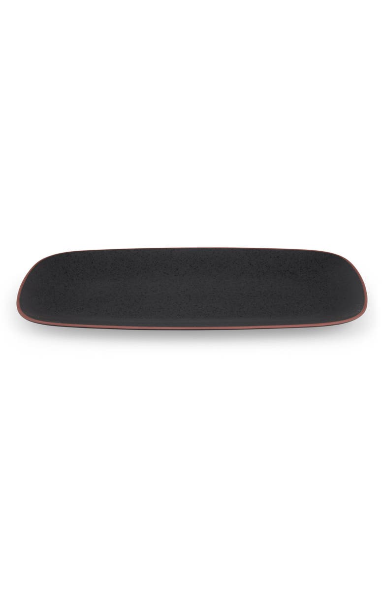 Nambé Taos Rectangular Platter, Alternate, color, Black