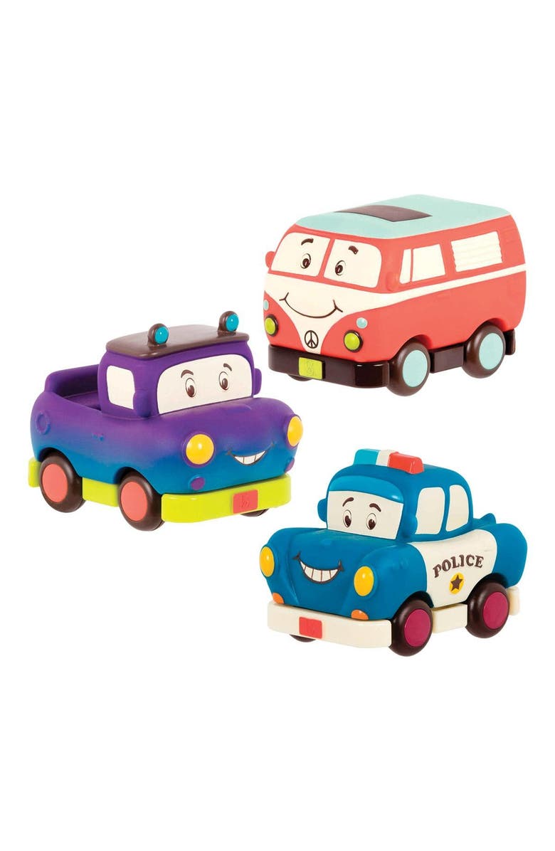 Battat Mini Pull Back Vehicles - Set of 6, Alternate, color, Multicolored