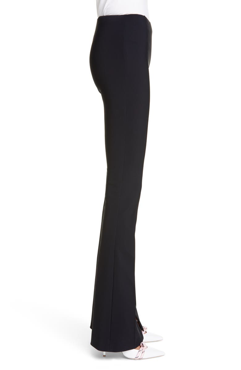 Adam Lippes Side Slit Bonded Neoprene Pants, Alternate, color,