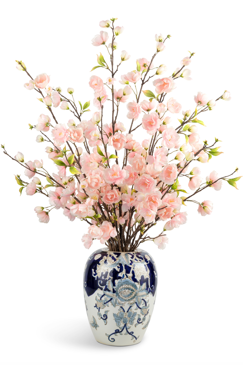 Leonie Cherry Blossom Toile Arrangement, Main, color, Pink