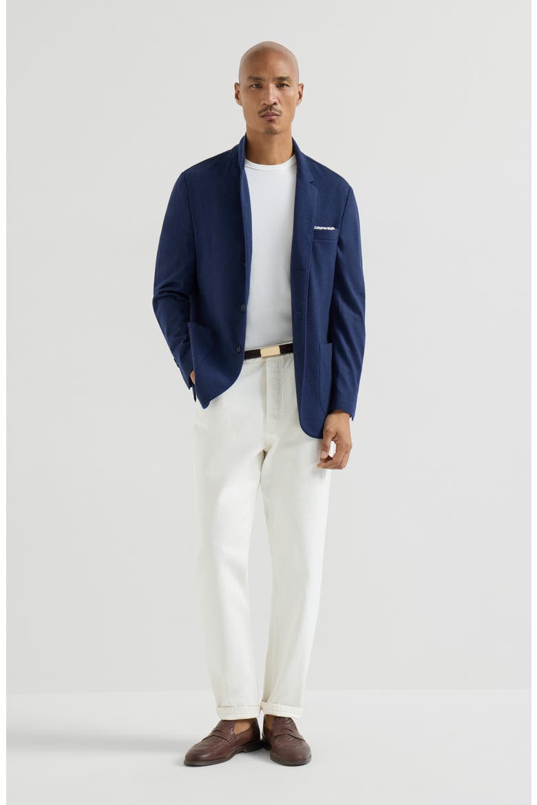 Cashmere jersey blazer, Alternate, color, Cobalt