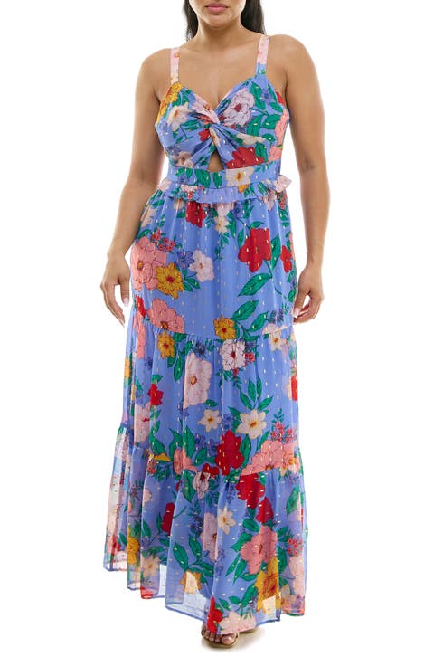 Twist Front Maxi Dress