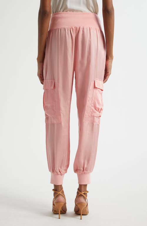 Cinq À Sept Giles Cupro Crop Cargo Joggers