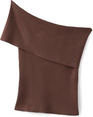 MANGO Off the Shoulder Rib Top