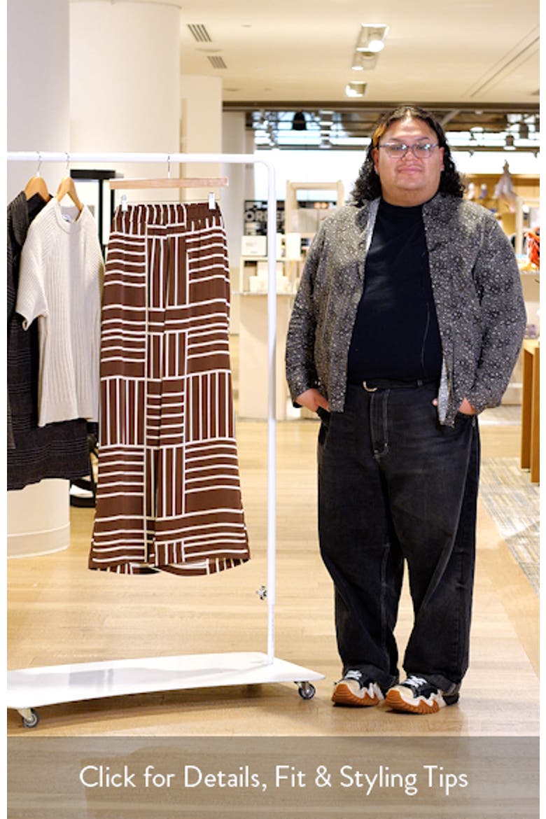 Josie Geo Stripe Satin Pants video