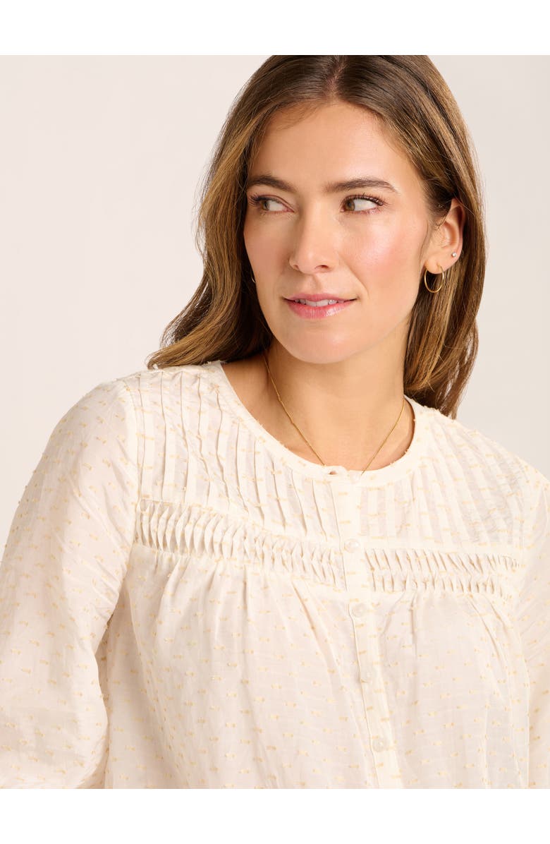 Brakeburn Boardwalk Blouse, Alternate, color, Cream