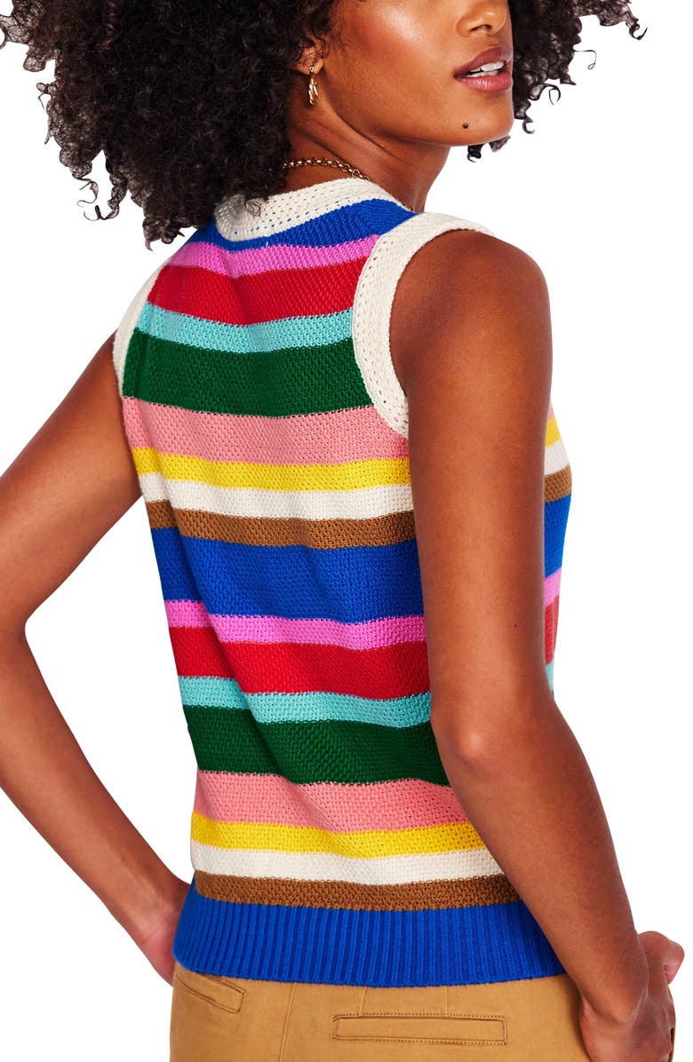 Boden Stripe Sweater Vest, Alternate, color,