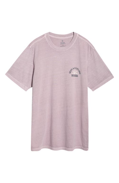 Roark Seek & Explore Cotton Graphic T-shirt In Purple