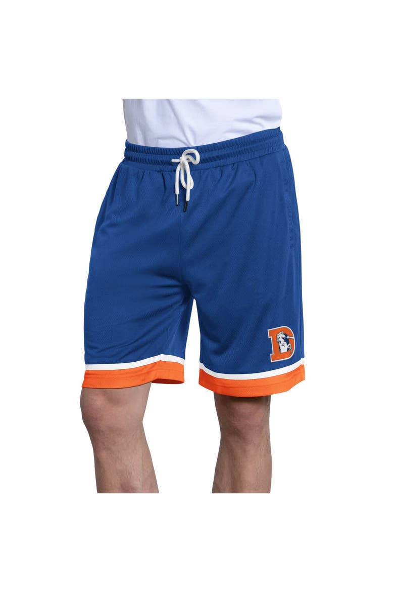 Men's Starter  Royal Denver Broncos Throwback Power Play Mesh Shorts, Main, color, Royal