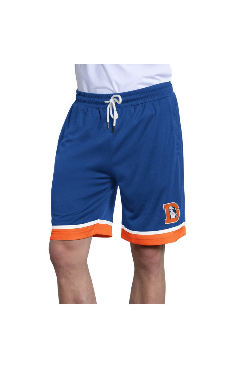 STARTER Men's Starter  Royal Denver Broncos Throwback Power Play Mesh Shorts, Main, color, Royal