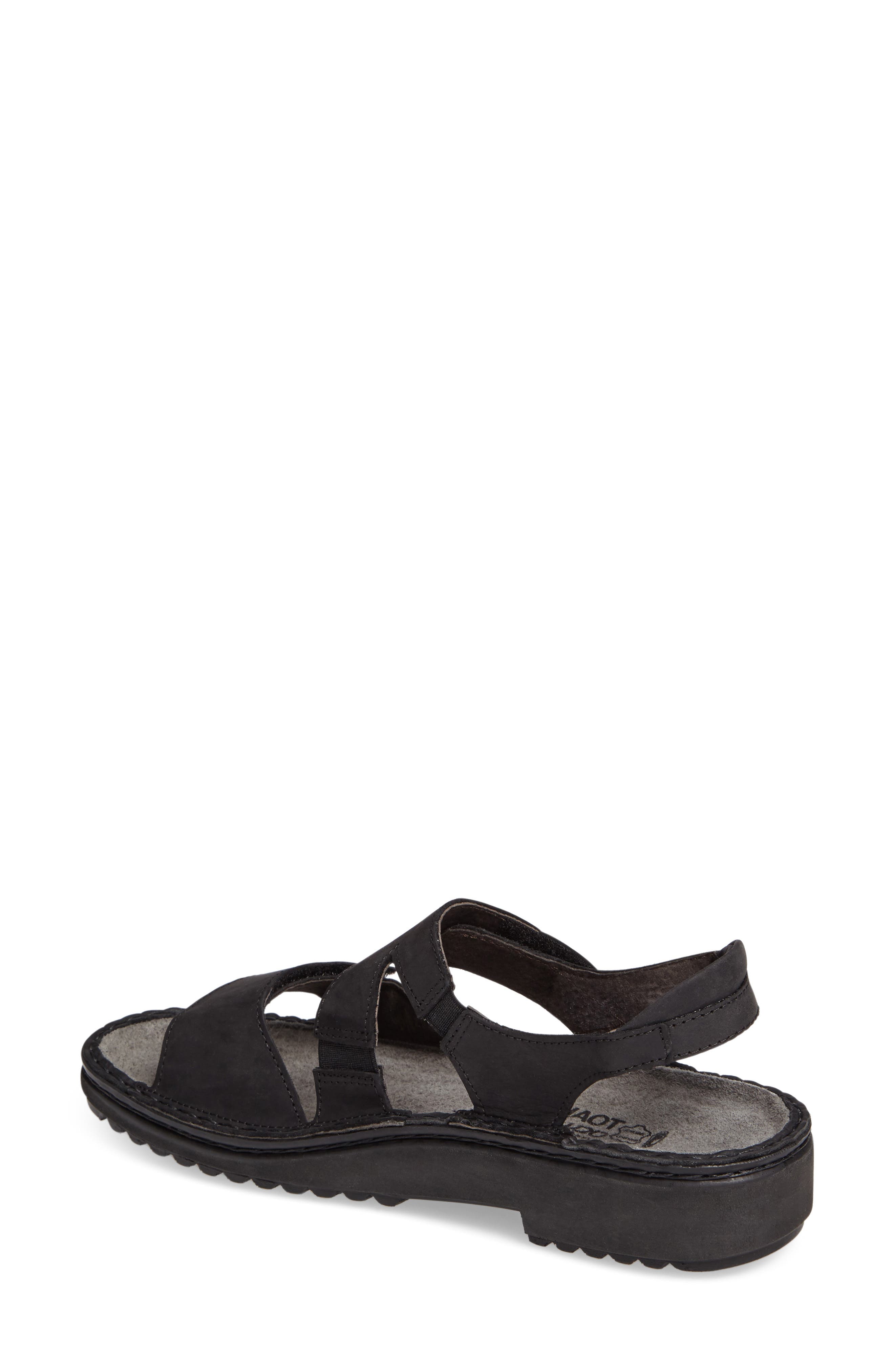 Enid Sandal, Alternate, color, COAL NUBUCK LEATHER