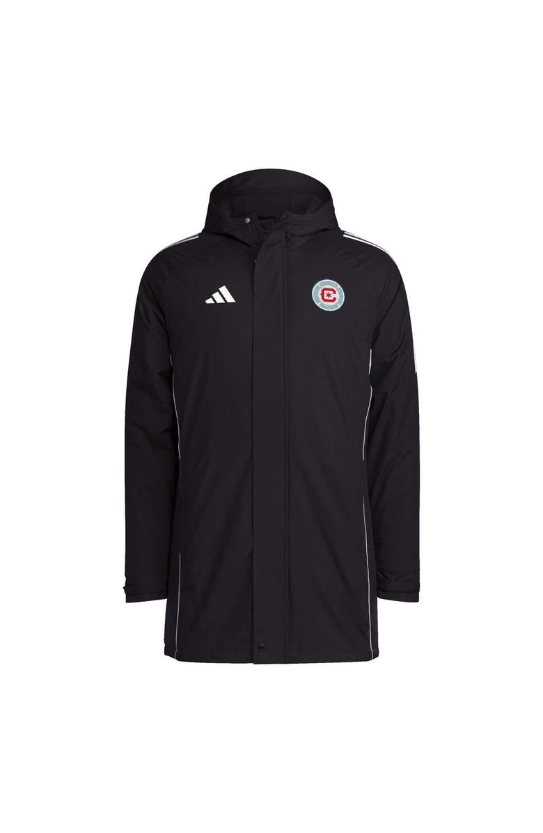 adidas Men's adidas Black Chicago Fire Tiro 24 Full-Zip Hoodie Winter Parka, Alternate, color,