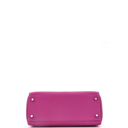 Pre-owned Hermes  Hermes Kelly Handbag Pink Togo With Palladium Hardware 28 In Purple