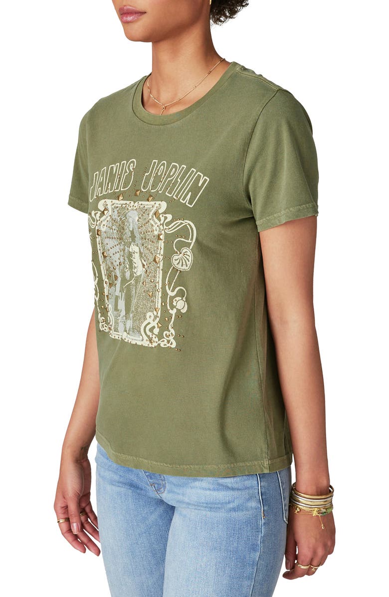 Lucky Brand Janis Joplin Embellished Graphic Tee, Alternate, color,