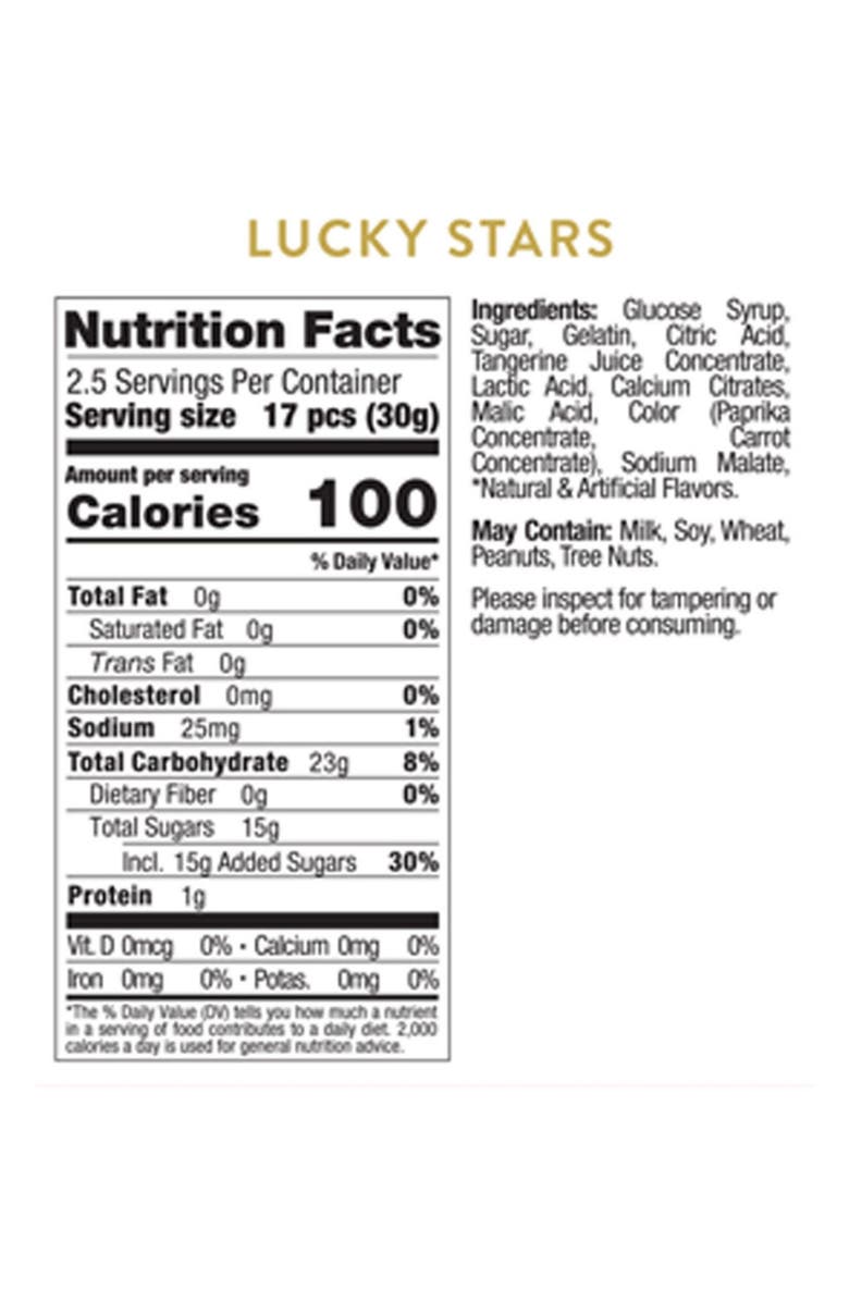 sugarfina Lunar New Year Set of 3 Lucky Stars Candy Cubes, Alternate, color, 