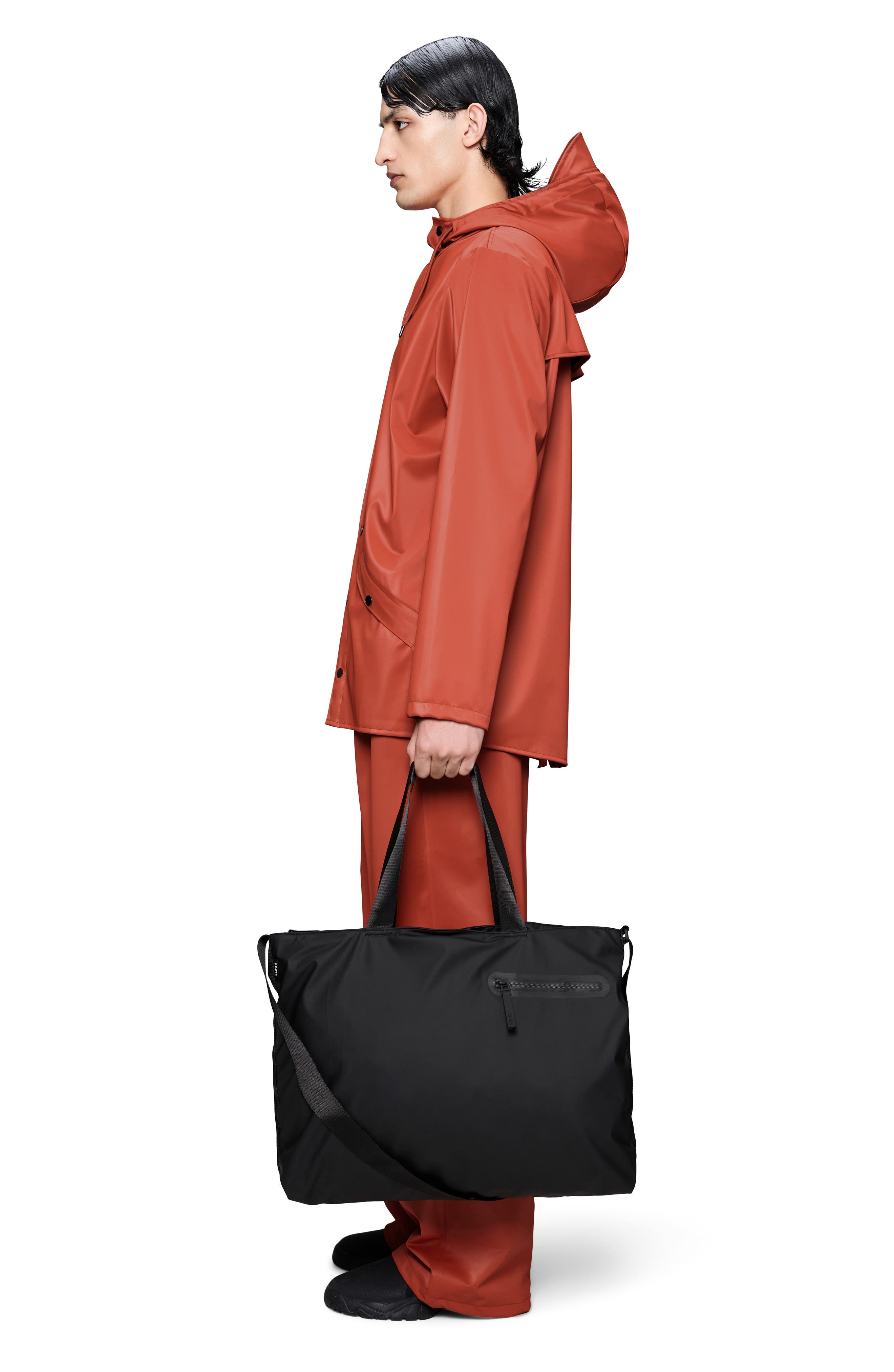 Rains Dash Messenger Tote Bag, Alternate, color, Black