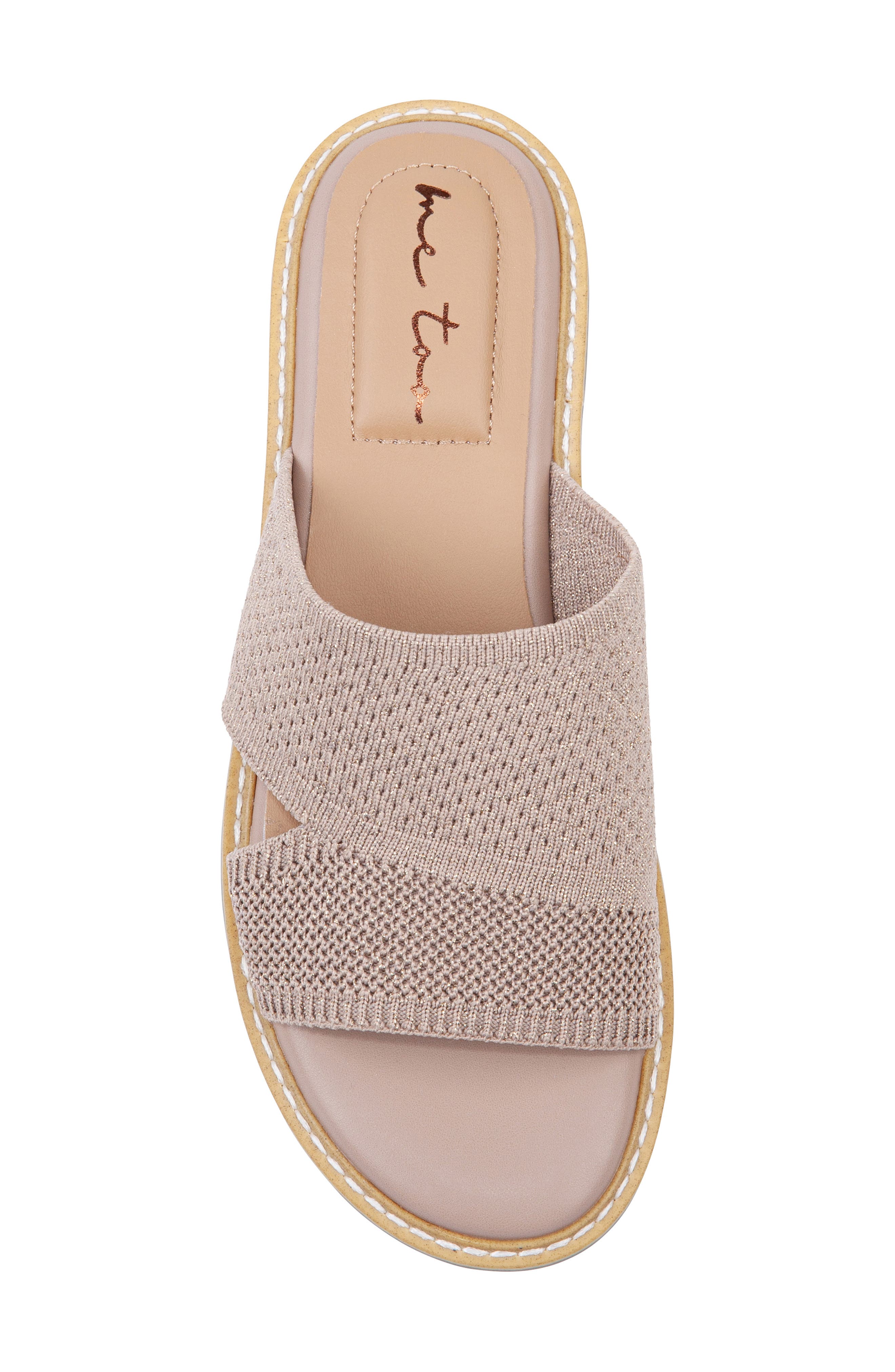 Hollie Slide Sandal, Alternate, color, QUARTZ METALLIC