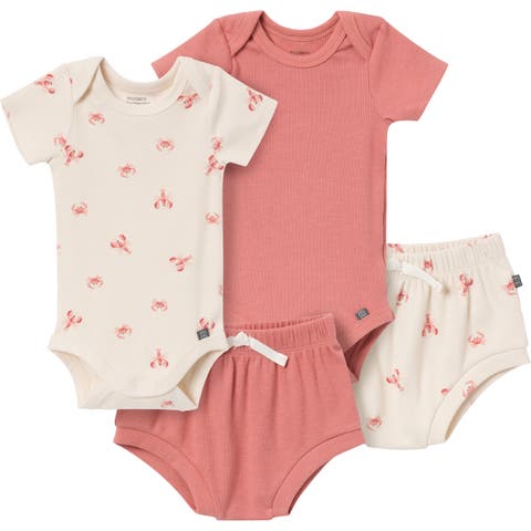 Bodysuits & Shorts 4-Pack Set (Baby)