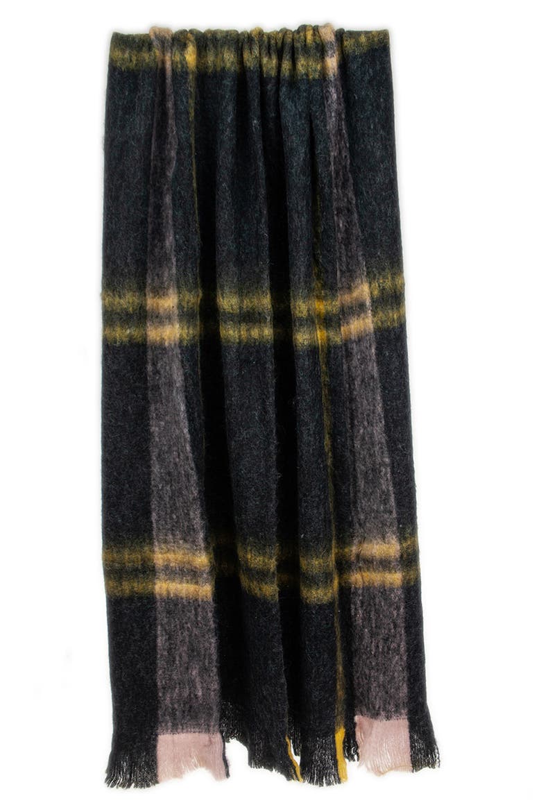 Plaid Throw Blanket, Alternate, color, BLACK MULTI