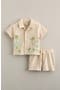selected Beige Beach Dino Embroidery