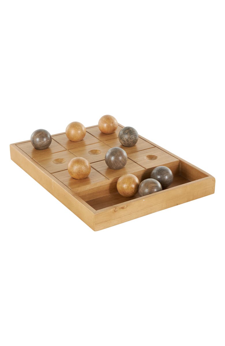 UMA Modern Tic Tac Toe Set, Alternate, color, Brown