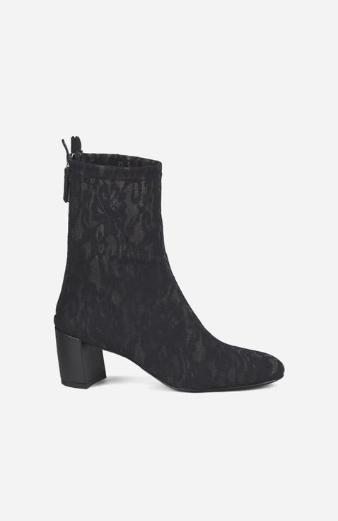 Lynn Stretch Ankle Boot with Heel