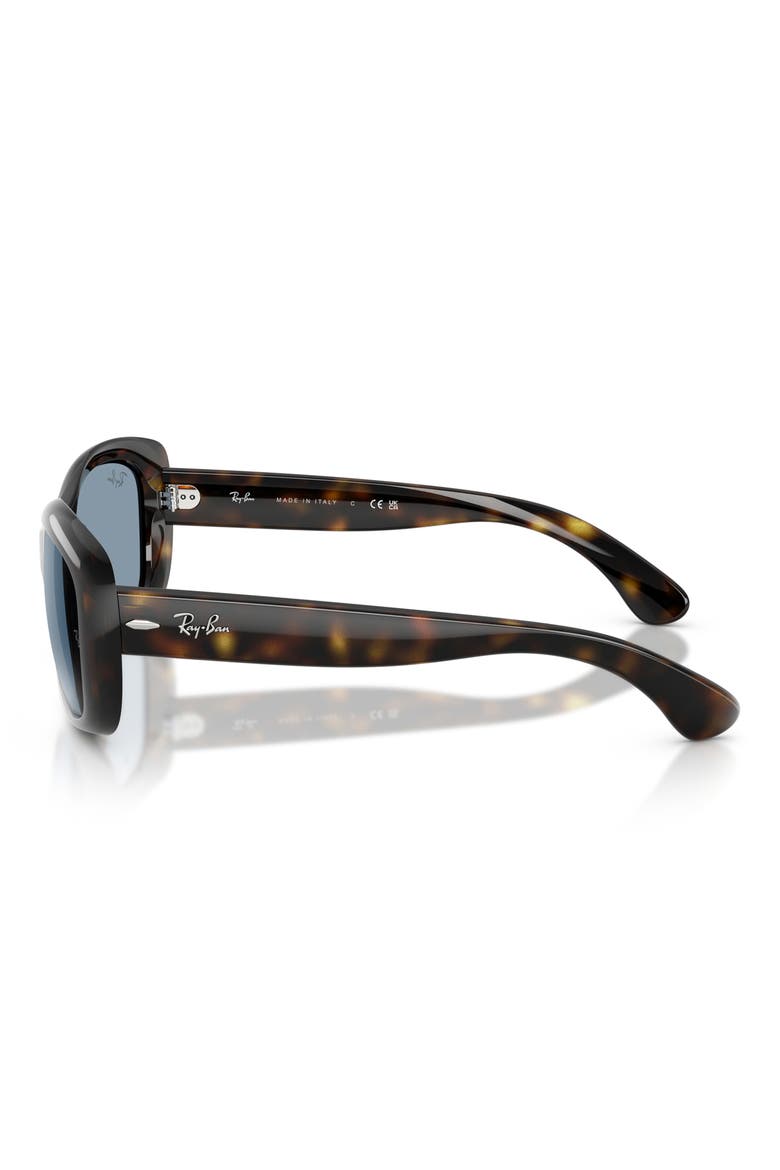 Jackie Ohh 58mm Cat Eye Sunglasses, Alternate, color, LIGHT HAVANA / BLUE