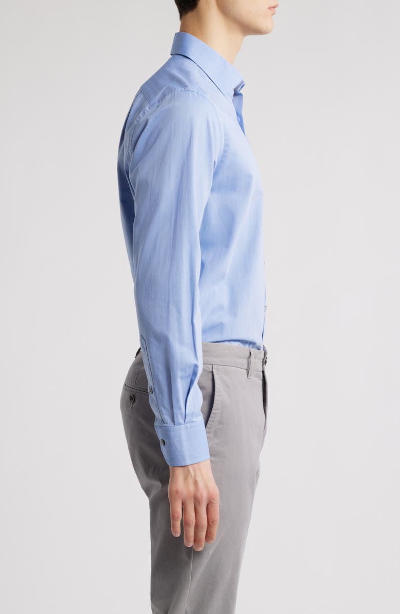 Scott Barber Herringbone Twill Button-Up Shirt, Alternate, color,