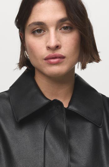 Sabina Faux Leather Jacket