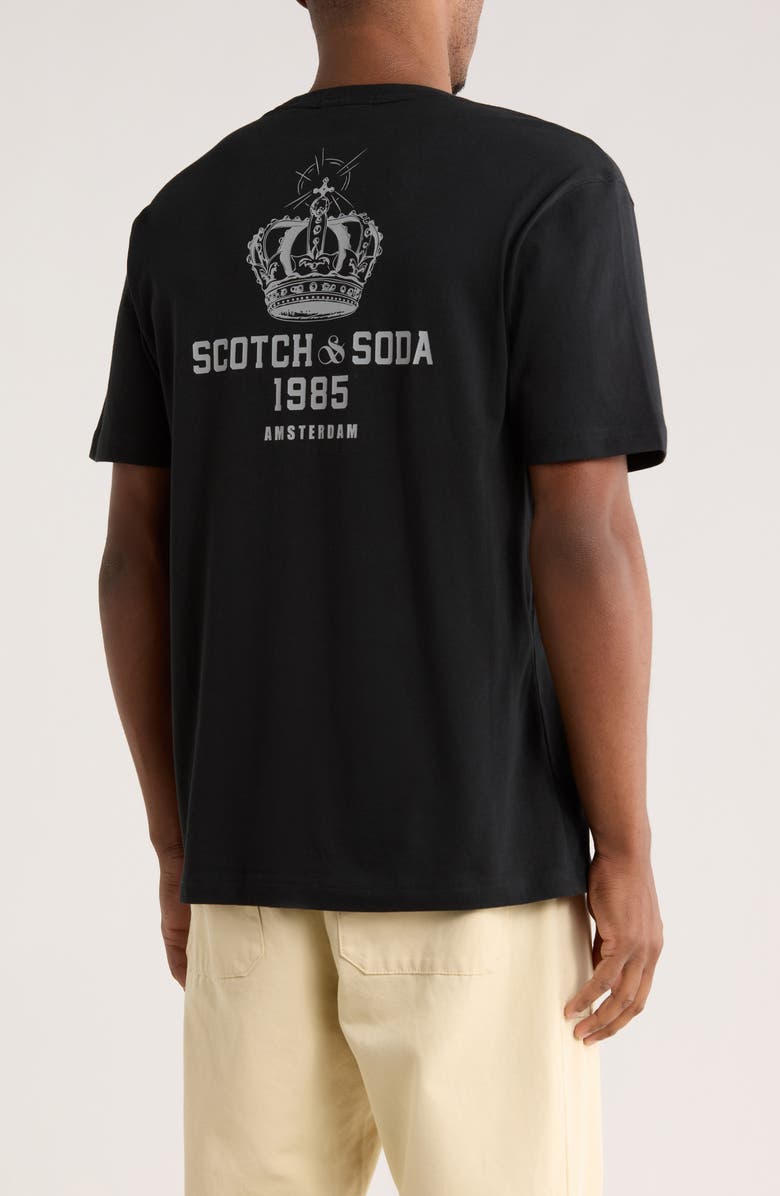 Scotch & Soda Short Sleeve Graphic T-Shirt, Alternate, color, Anthracite