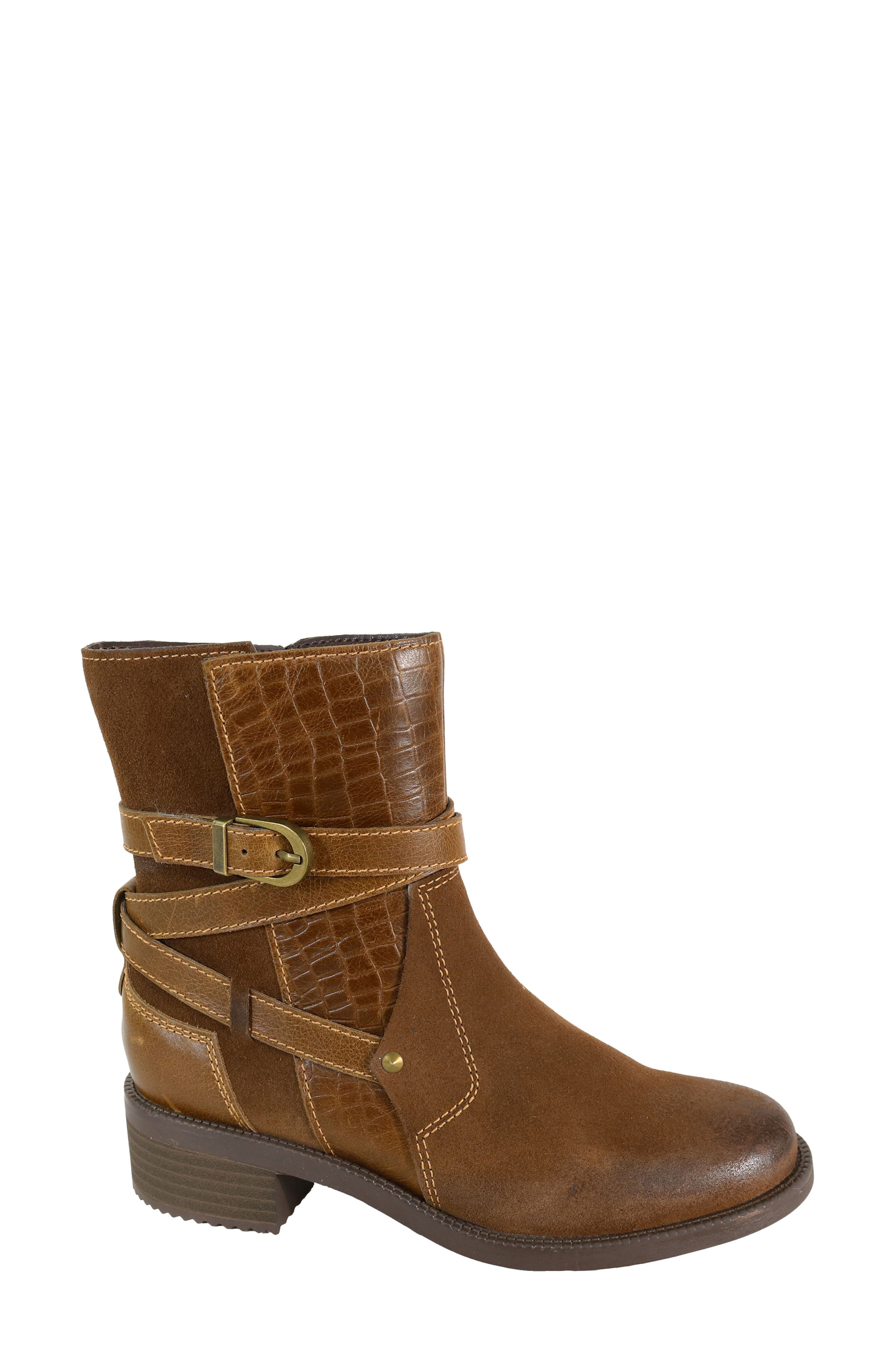 Spenser Bootie, Alternate, color, BROWN LEATHER