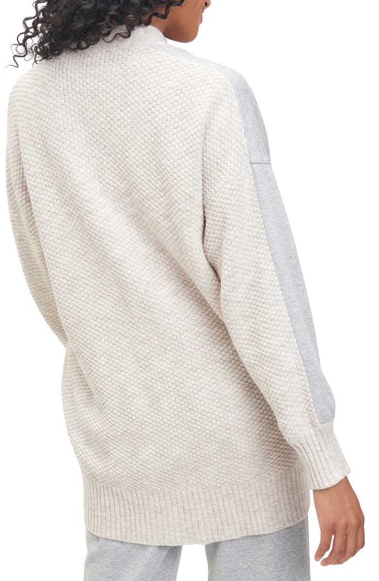 Splendid Jayla Mixed Media Open Front Cardigan, Alternate, color, 