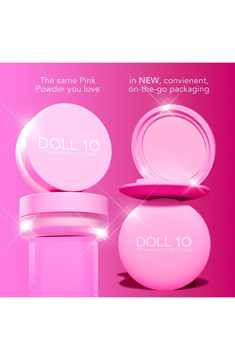 Doll 10 Beauty Doll Skin Pressed Pink Power Brightening Treatment Powder, Alternate, color, Translucent Pink