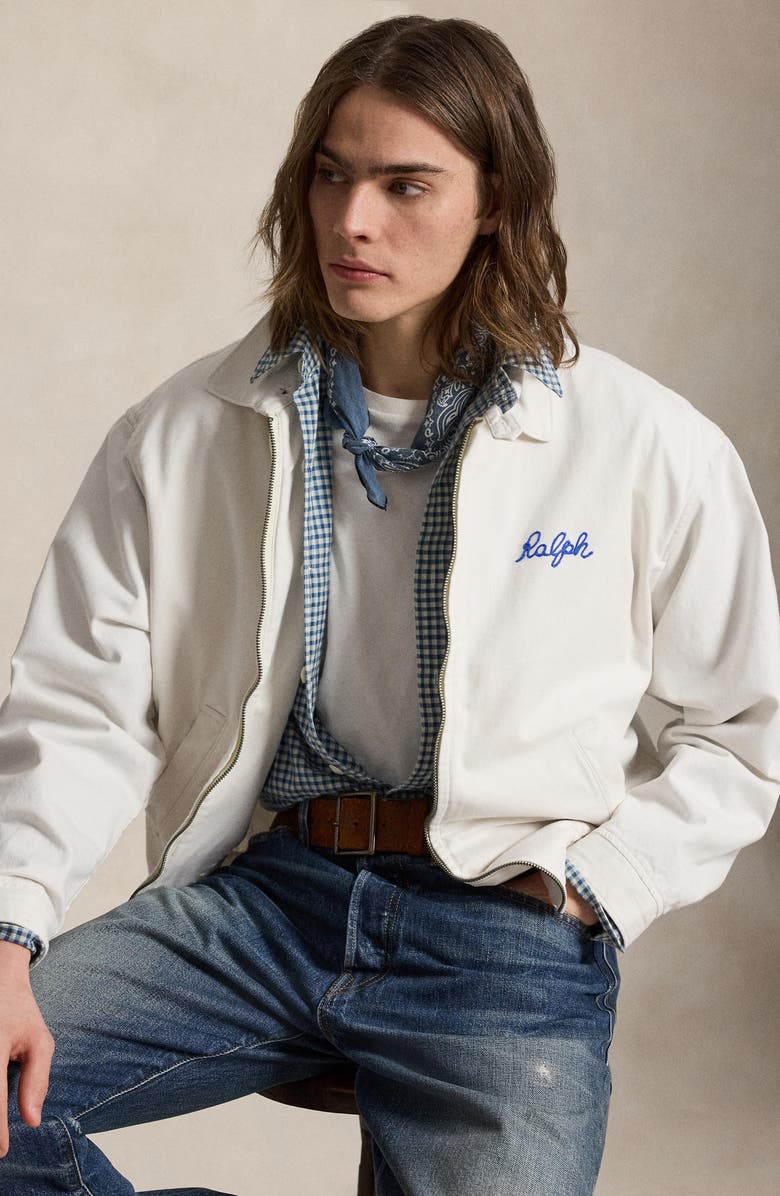 Polo Ralph Lauren The Embroidered Big Bayport Jacket, Alternate, color, Deckwash White