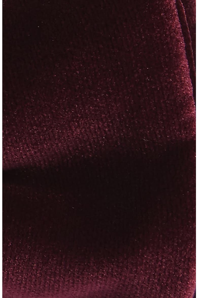 Velvet Bow Tie, Alternate, color, PINK/RED