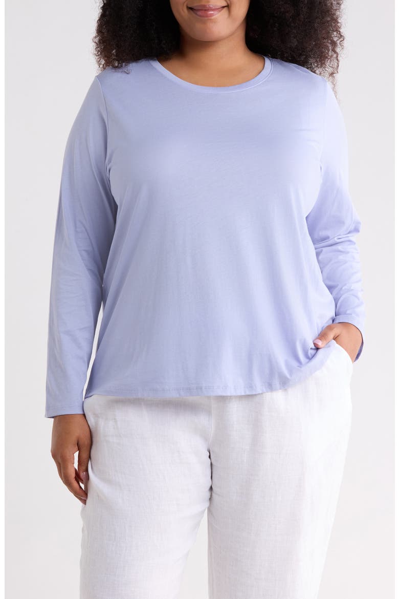 Boxy Organic Cotton Top, Main, color, PLUME