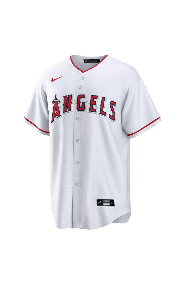 Nike Men's Nike White Los Angeles Angels Home Replica Team Jersey, Alternate, color, 