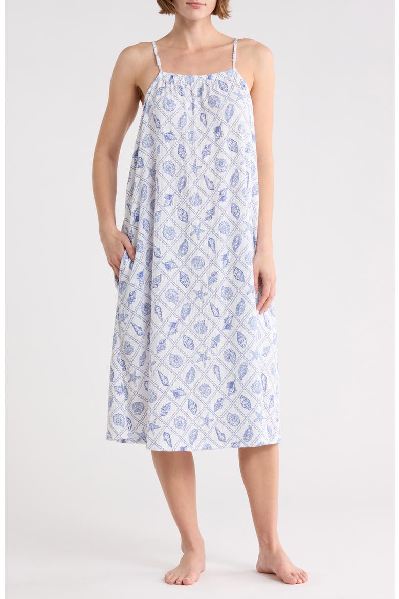 Midi Chemise, Main, color, ATHENA SHELL LATTICE WHITE
