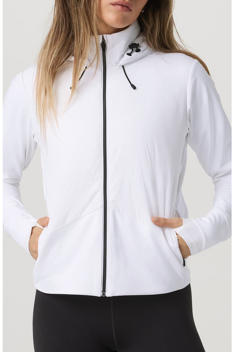 Chilled Out Water Repellent Insulated Training Jacket, Main, color, WHITE