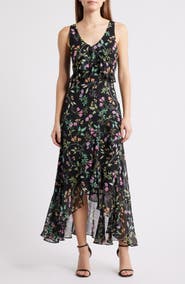 Sam Edelman Ruffle Sleeveless Maxi Dress